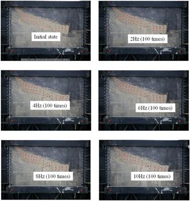 Failure behavior and mechanical properties of prefabricated cantilever retaining under dynamic effect